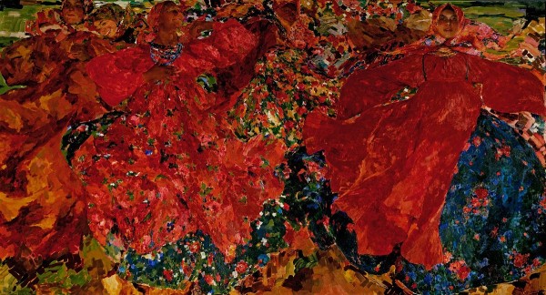 Что запечатлел русский художник Филипп Малявин на своём полотне «Вихрь»? - 5 букв